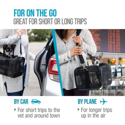 Image showing 5 th Sherpa Airline-Approved Original Deluxe Polyester Travel Pet Carrier, Charcoal