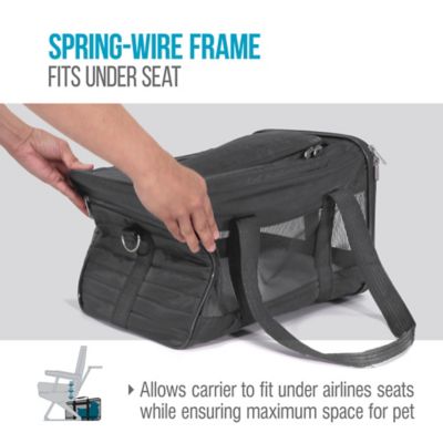 Image showing 9 th Sherpa Airline-Approved Original Deluxe Polyester Travel Pet Carrier, Charcoal
