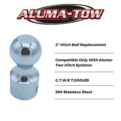 Image showing  2 in. Replacement Stainless Steel Hitch Ball, 7,500 lb. Capacity