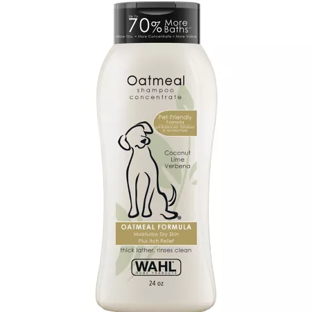 Wahl Clipper Concentrated Oatmeal Scented Shampoo for Dogs 24 oz. Dog Shampoos & Conditioners