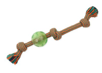 Mammoth Extra 3-Knot Tug with TPR Ball Dog Toy