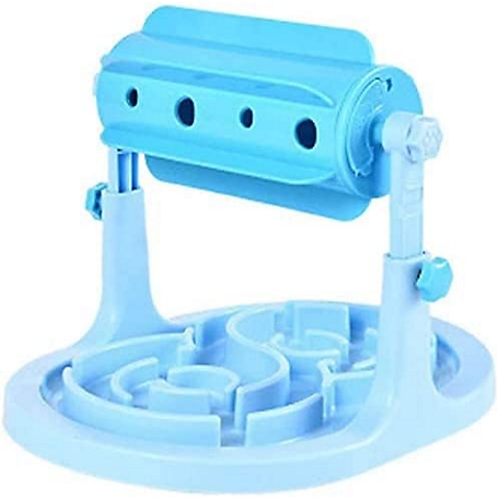 Piggy Poo and Crew Adjustable Height Slow Feeder Game, Blue