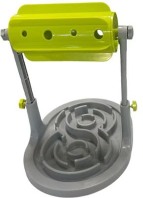 Piggy Poo and Crew Adjustable Height Slow Feeder Game, Green