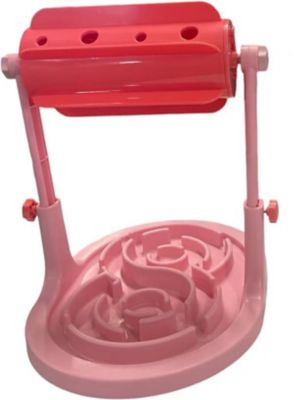 Piggy Poo and Crew Adjustable Height Slow Feeder Game, Pink