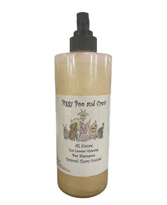 Piggy Poo and Crew All Natural Rust Remover Oatmeal Cherry Scented Whitening Pet Shampoo