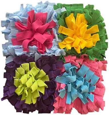 Piggy Poo and Crew Colorful Activity Snuffle Mat for Dogs