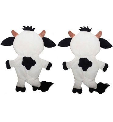 Image showing  Cow Paper Crinkle Squeaker Dog Toys, 2-Pack