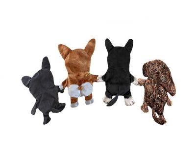 Image showing  Assorted Dog Paper Crinkle Squeaker Dog Toys, 4-Pack