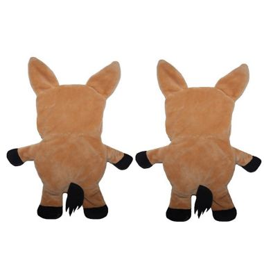 Image showing  Horse Paper Crinkle Squeaker Dog Toys, 2-Pack