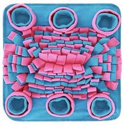 Piggy Poo and Crew Snuffle Activity Mat for Dogs, Pink/Blue