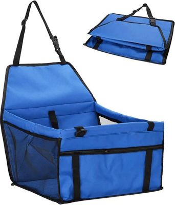 Image showing  Pet Safety Car Seat with Clip-On Safety Leash and Support Bars