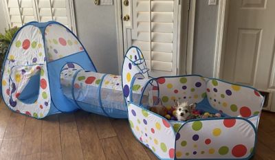 Image showing  Play Tunnel and Pop Up Tent and Round Ball Pit