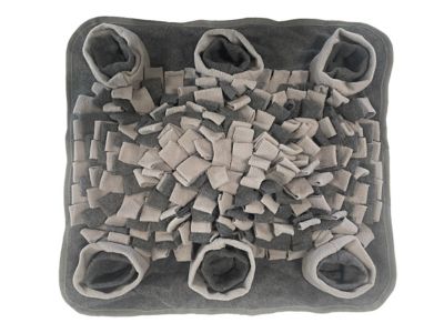 Piggy Poo and Crew Snuffle Mat for Dogs, Gray
