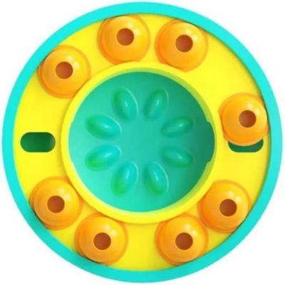 Piggy Poo and Crew Slow Feeder Puzzle Game, Blue and Yellow