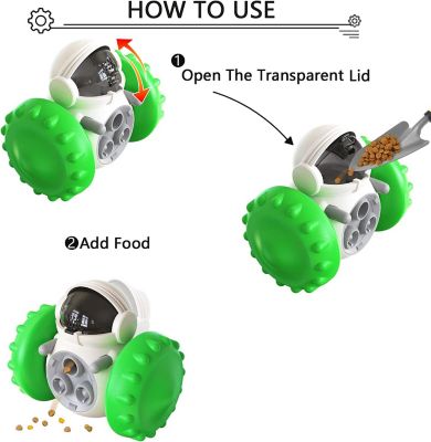 Image showing  Robot Treat-Dispensing Push Dog Toy