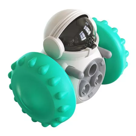 Piggy Poo and Crew Robot Treat Dispenser Push Toy - No Batteries Required 687368653880 Dog Interactive & Puzzle Toys