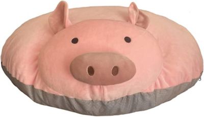 Image showing  Overstuffed Pig Shaped Pillow Snuffle Mat and Toys