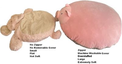 Image showing  Overstuffed Pig Shaped Pillow Snuffle Mat and Toys