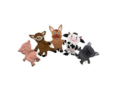 Image showing 6 th Piggy Poo and Crew Overstuffed Pig Shaped Pillow Snuffle Mat and Toys