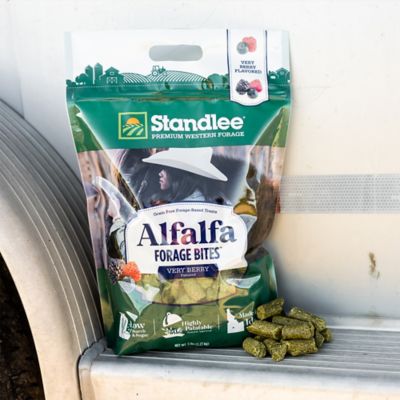 Image showing  Alfalfa Forage Bites Very Berry Flavor Horse Treat, 5 lb.