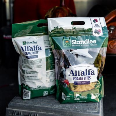 Image showing  Alfalfa Forage Bites Very Berry Flavor Horse Treat, 5 lb.