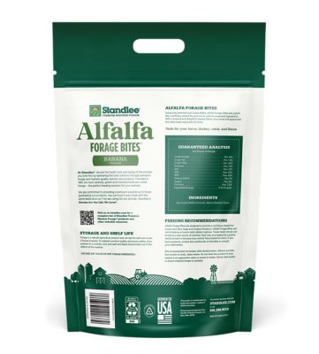 Image showing  Alfalfa Forage Bites Banana Flavor Horse Treat, 5 lb.