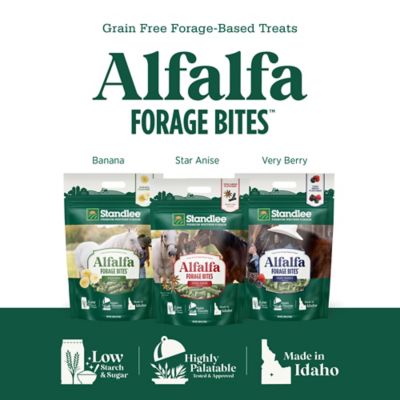 Image showing  Alfalfa Forage Bites Banana Flavor Horse Treat, 5 lb.