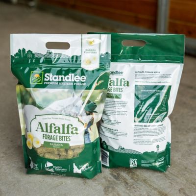 Image showing  Alfalfa Forage Bites Banana Flavor Horse Treat, 5 lb.