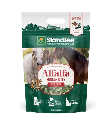 Standlee Alfalfa Forage Bites - Star Anise Flavor Horse Treat, 5 lb.