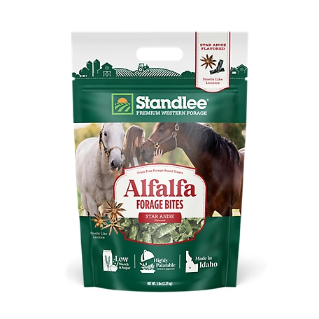 Standlee Alfalfa Forage Bites - Star Anise Flavor Horse Treat, 5 lb.