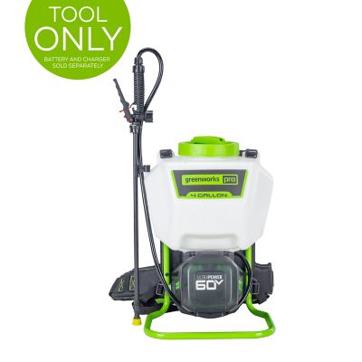 Greenworks 60V 4-Gallon Cordless Battery Backpack Sprayer, Tool Only