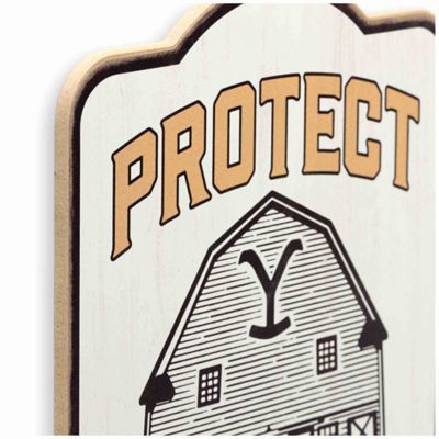 Image showing  Yellowstone Protect the Land Barn Wood Wall Decor, 9.8 in. x 14.7 in.