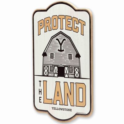 Image showing  Yellowstone Protect the Land Barn Wood Wall Decor, 9.8 in. x 14.7 in.