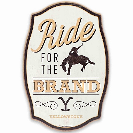 Open Road Brands Yellowstone Ride for the Brand Wood Wall Decor, 90213260