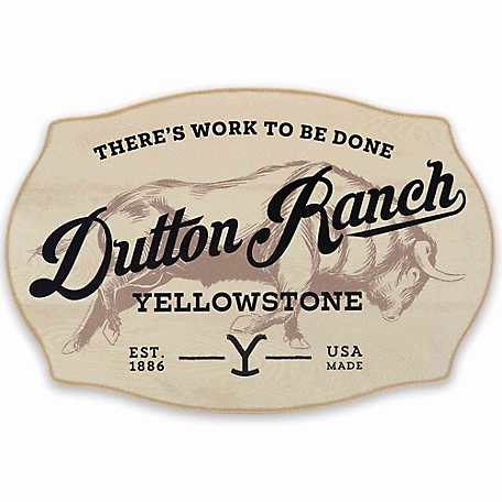 Open Road Brands Yellowstone Dutton Ranch There's Work to Be Done Wood Wall  Decor, 90213270