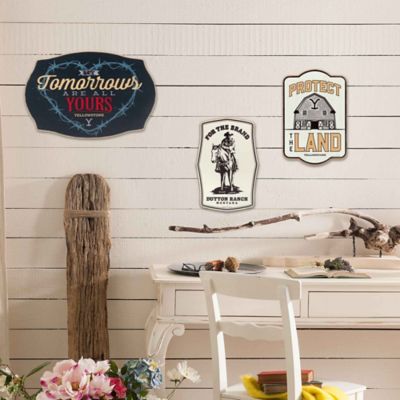 Image showing  Yellowstone for the Brand John Dutton Wood Wall Decor, 9.8 in. x 14.7 in.