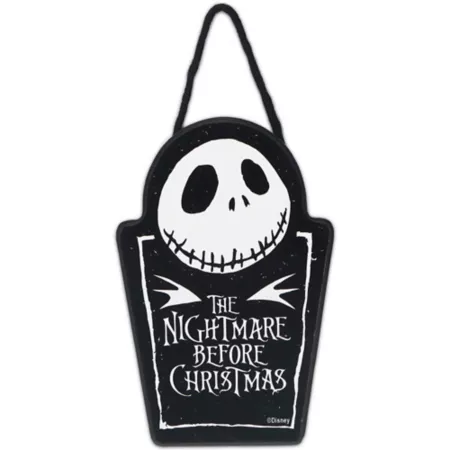 Open Road Brands The Nightmare Before Christmas Jack Skellington Wooden Hanging Wall Decor Wall Art