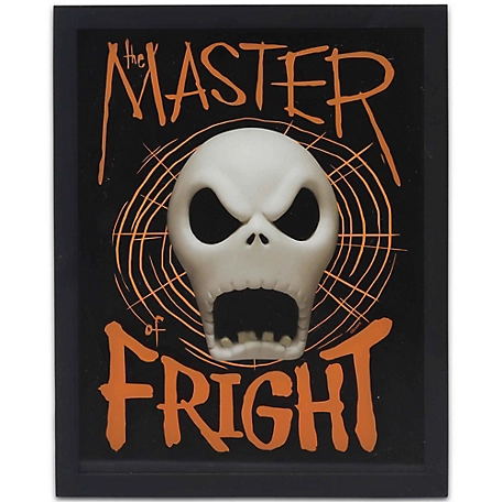 Open Road Brands The Nightmare Before Christmas Master of Fright Framed Printed Glass Wall Decor, 90190185