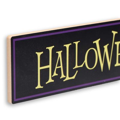 Image showing  The Nightmare Before Christmas Halloween Town Arrow Wood Wall Decor, 16.5 in. x 2.75 in.
