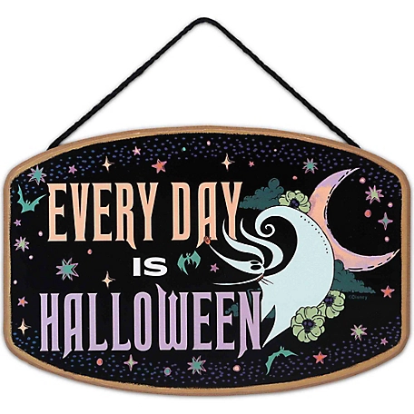 Open Road Brands The Nightmare Before Christmas Every Day Is Halloween Hanging Wood Wall Decor