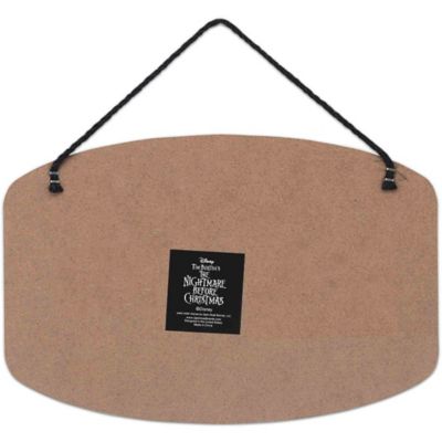 Image showing  The Nightmare Before Christmas Every Day Is Halloween Hanging Wood Wall Decor, 8.25 in. x 5.5 in.