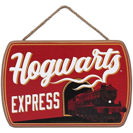 Open Road Brands Harry Potter Hogwarts Express Hanging Wood Wall Decor