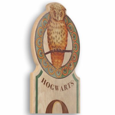 Image showing  Harry Potter Owl Post Vertical Porch Leaner Wood Wall Decor