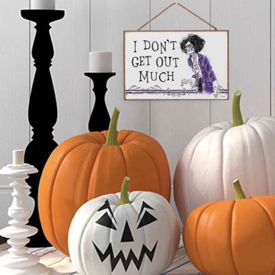 Image showing  Hocus Pocus I Don't Get Out Much Billy Butcherson Hanging Wood Wall Decor, 8.25 in. x 5.5 in.