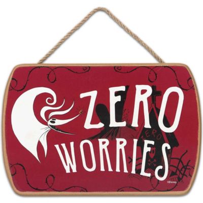 Open Road Brands The Nightmare Before Christmas Zero Worries Hanging Wood Wall Decor