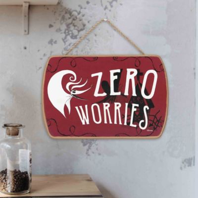 Image showing  The Nightmare Before Christmas Zero Worries Hanging Wood Wall Decor, 8.25 in. x 5.5 in.