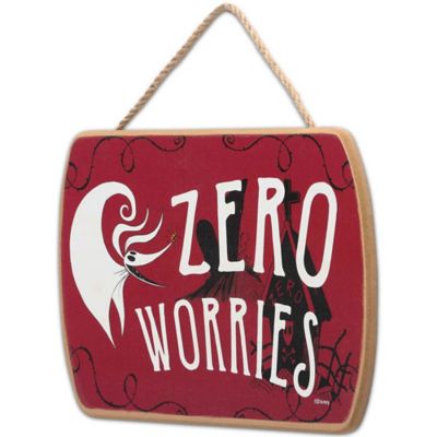 Image showing  The Nightmare Before Christmas Zero Worries Hanging Wood Wall Decor, 8.25 in. x 5.5 in.
