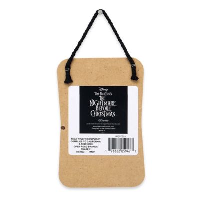 Image showing  The Nightmare Before Christmas Meant to Be Jack & Sally Hanging Wood Wall Decor