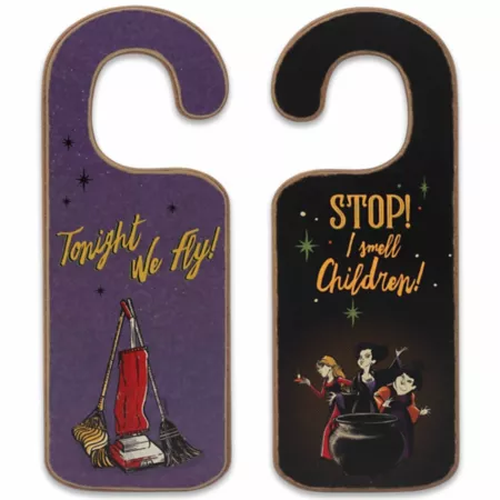 Open Road Brands Hocus Pocus Double-Sided Wooden Door Hanger Indoor Halloween Home Accents