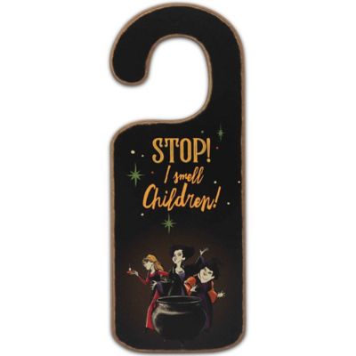 Image showing  Hocus Pocus Double-Sided Wood Door Hanger